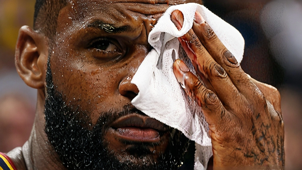 Reação de LeBron James a Cotovelada Acidental em Jogo Olímpico entre Brasil e EUA