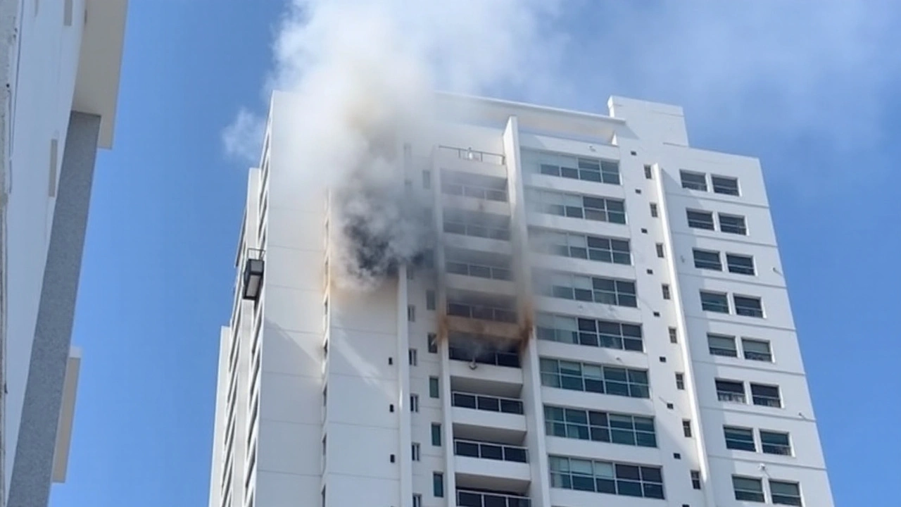 Relatos de Testemunhas e Ação dos Bombeiros