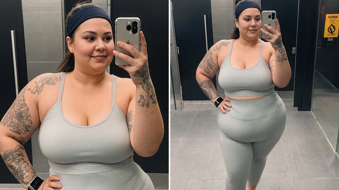 Thais Carla surpreende na academia com look fitness e ainda faz aula de sapateado